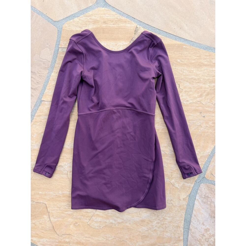 NWT Athleta Girl Chit Chat Longsleeve Dress Size L 11/12 Mauve Long Sleeve
